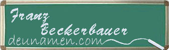 Franz Beckerbauer Visitenkarte